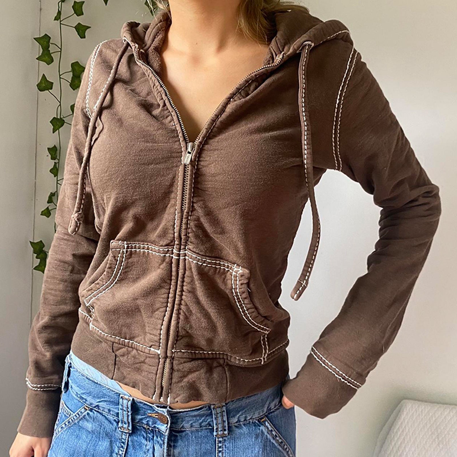 Womens Athleisure Cardigan Hoodie