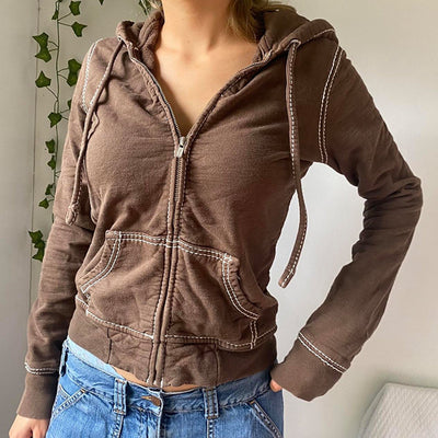 Womens Athleisure Cardigan Hoodie