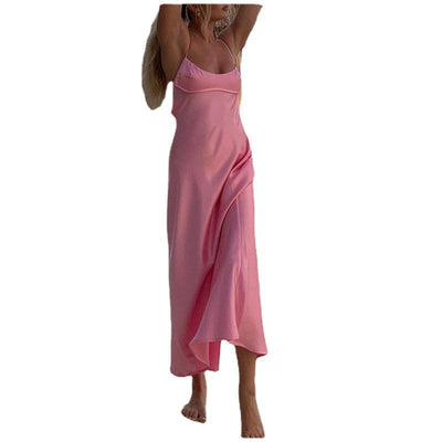 Women Camis Satin Long Dresses