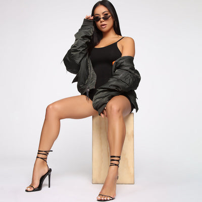Women Skinny Athleisure Suspender Jumpsuit