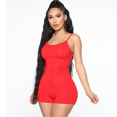 Women Skinny Athleisure Suspender Jumpsuit
