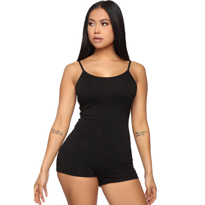 Women Skinny Athleisure Suspender Jumpsuit